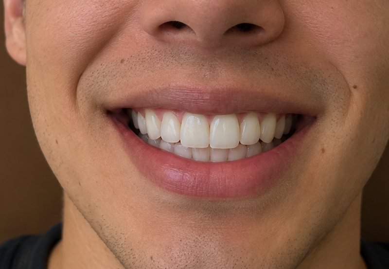 Illustrative simulation: smile after veneers