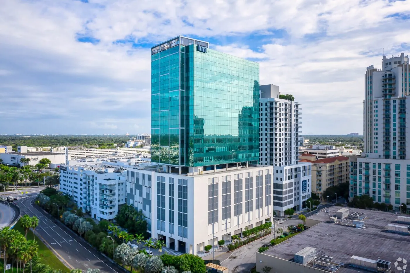 The 8950 SW 74th Court building in Dadeland, Miami, home of Delta Smiles Center